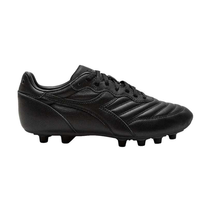 Diadora Brasil LT + MDPU Firm Ground Football Boots Black/Black