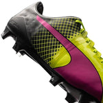 PUMA Evospeed 1.5 Tricks FG Firm Ground Football Boots Pink Glo/Safety Yellow