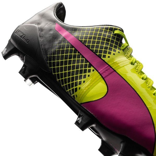 PUMA Evospeed 1.5 Tricks FG Firm Ground Football Boots Pink Glo/Safety Yellow