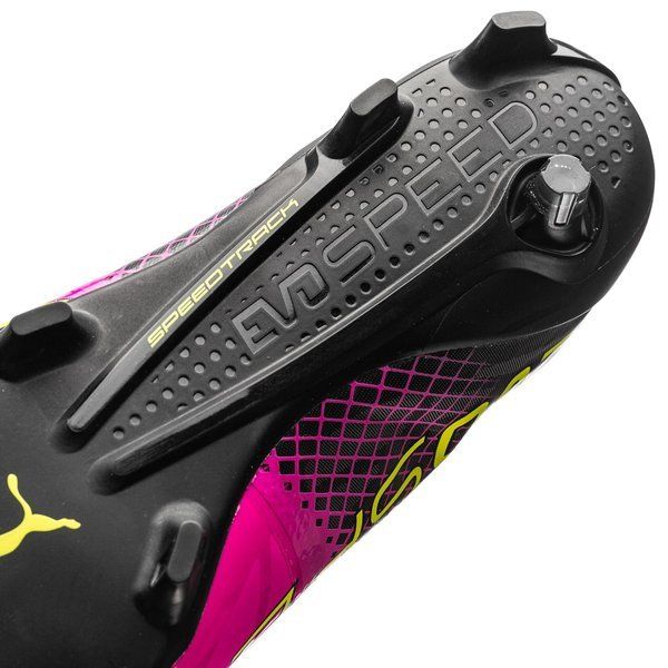 PUMA Evospeed 1.5 Tricks FG Firm Ground Football Boots Pink Glo/Safety Yellow