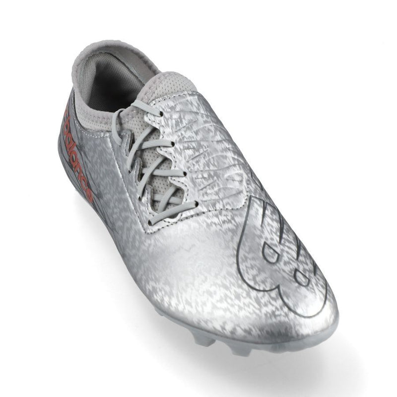 New Balance  Kid's Furon V7 Dispatch JR FG Firm Ground Football Boots Silver