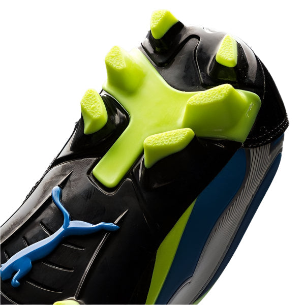 PUMA JR PowerCat 3 FG Firm Ground Boots Black/Fluorescent