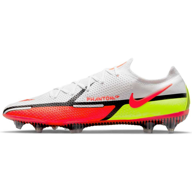 Nike Phantom GT2 Elite FG Firm Ground Football Boots White/Bright Crimson/Volt