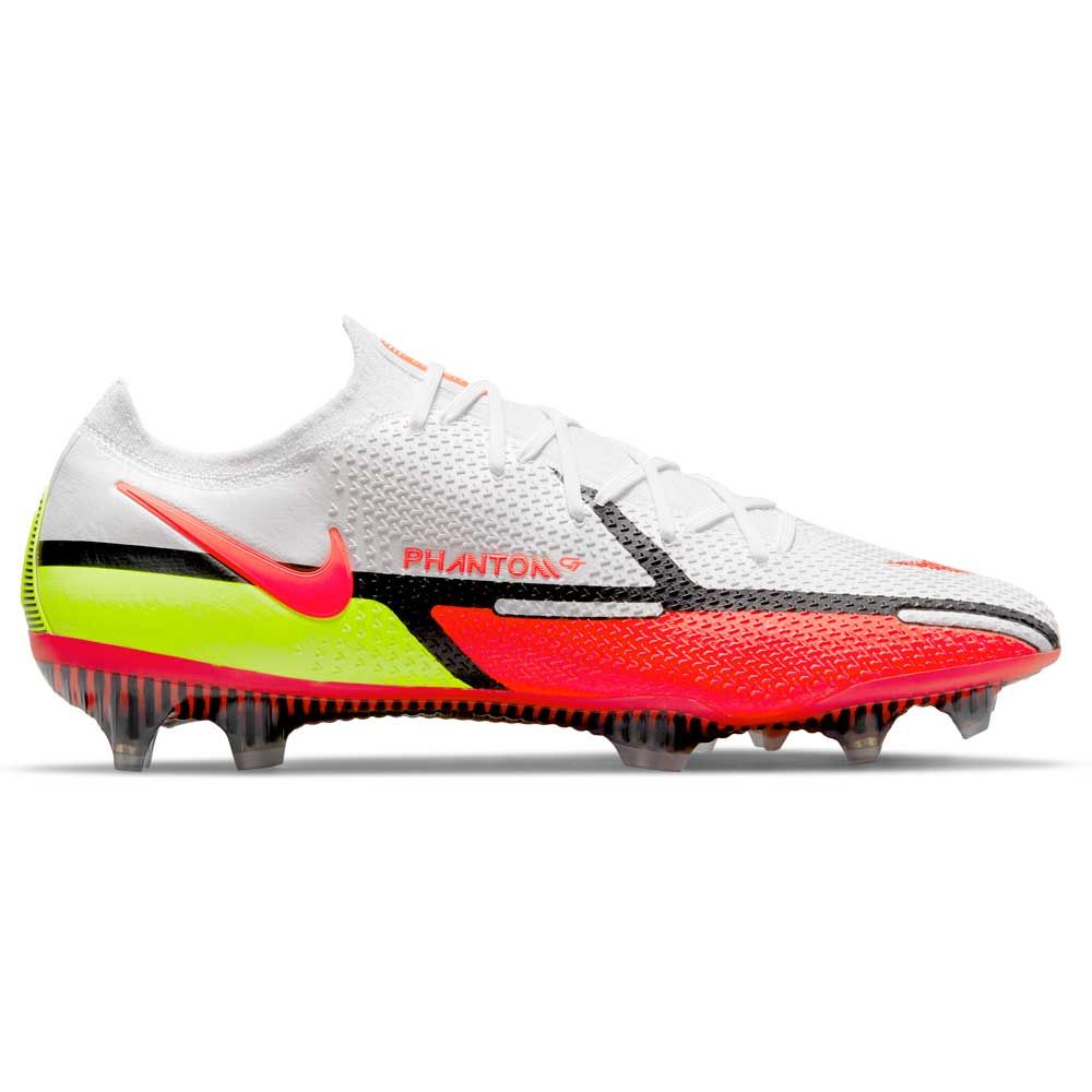Nike Phantom GT2 Elite FG Firm Ground Football Boots White/Bright Crimson/Volt