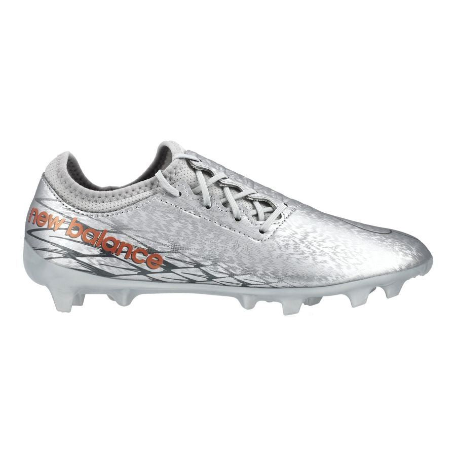 New Balance  Kid's Furon V7 Dispatch JR FG Firm Ground Football Boots Silver