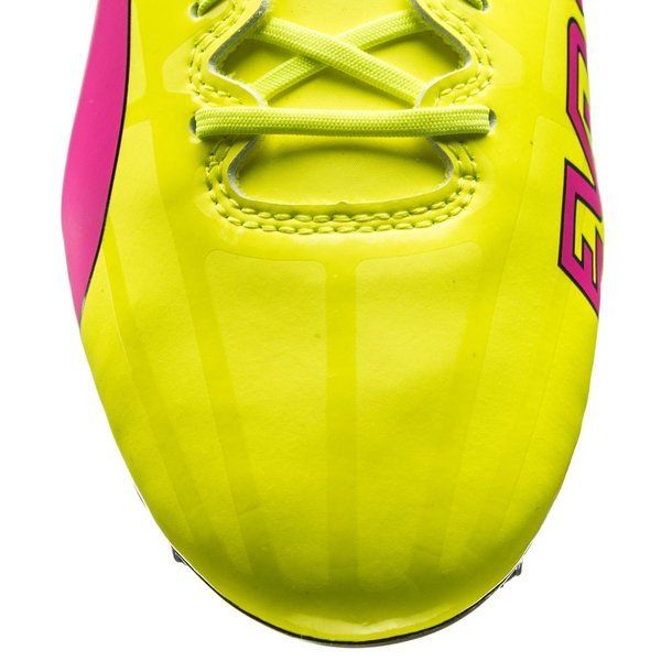 PUMA Evospeed 1.5 Tricks FG Firm Ground Football Boots Pink Glo/Safety Yellow