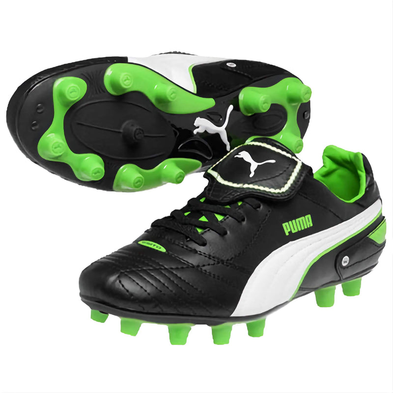 PUMA Esito Finale I FG Firm Ground Football Boots Black/White/Green