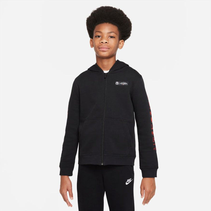 Nike America Kids' Full-Zip Hoodie Black
