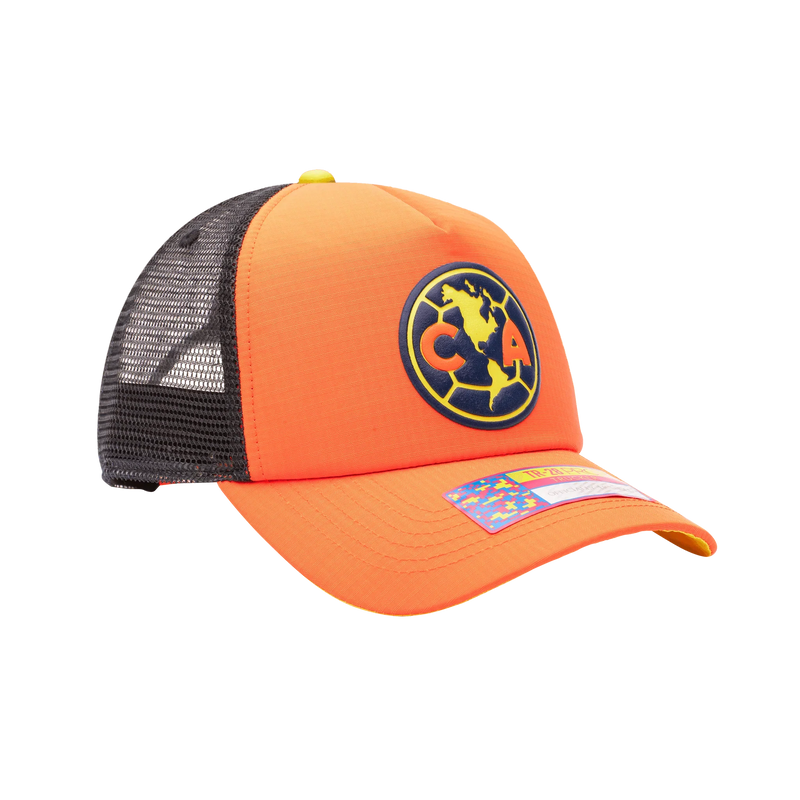 Fan Ink Club America Aspen Trucker Hat Orange