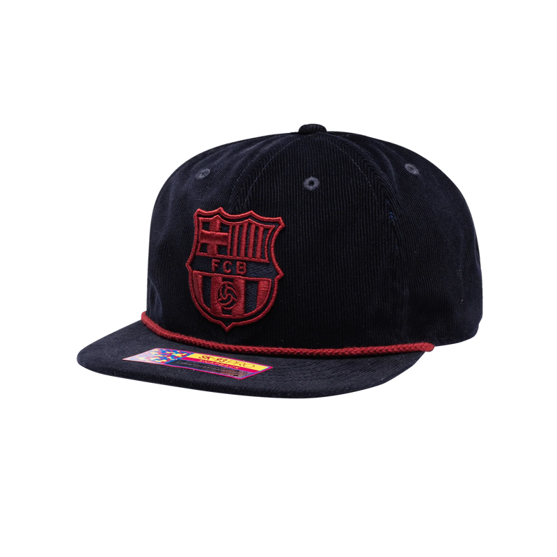 Fan Ink FC Barcelona Snow Beach Adjustable Hat Black