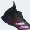 adidas Kid's Predator Freak 3 TF J Turf Football Boots Core Black / Cloud White / Shock Pink