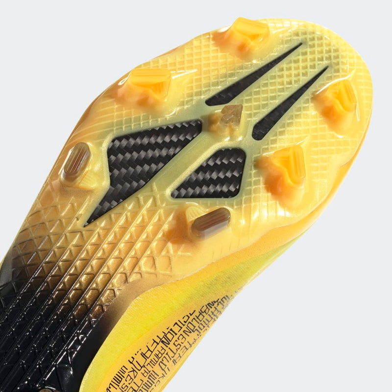 adidas X Speedflow Messi 1 FG Firm Ground Football Boots Gold/Black/Yellow