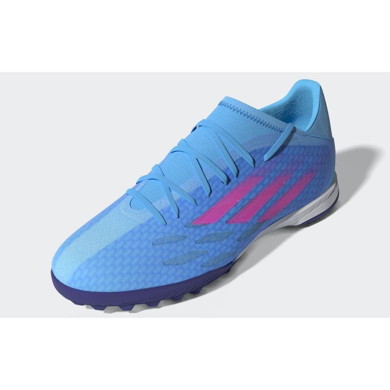 adidas X Speedflow 3 TF Turf Football Boots Sky Rush/Pink