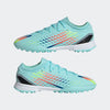 adidas Kid's X Speed Portal 3 TF J Turf Football Boots Aqua/Blue