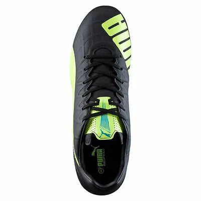 Puma EvoSPEED 4.4 FG Firm Ground Football Boots Black/Safety Yellow