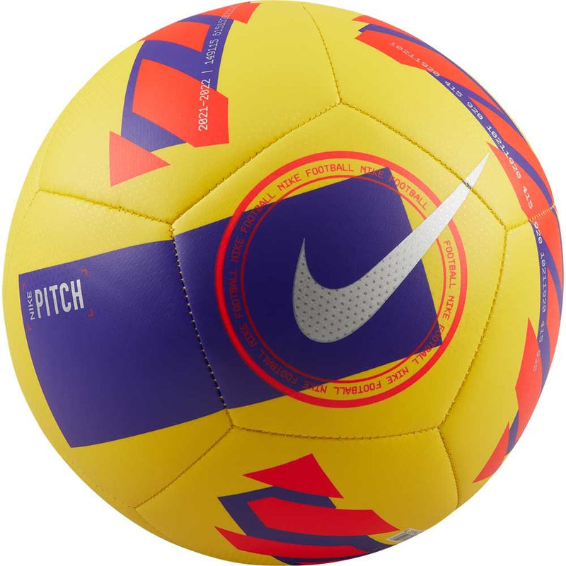 Nike Pitch Soccer Ball Yellow/Purple/Bright Crimson/Silver