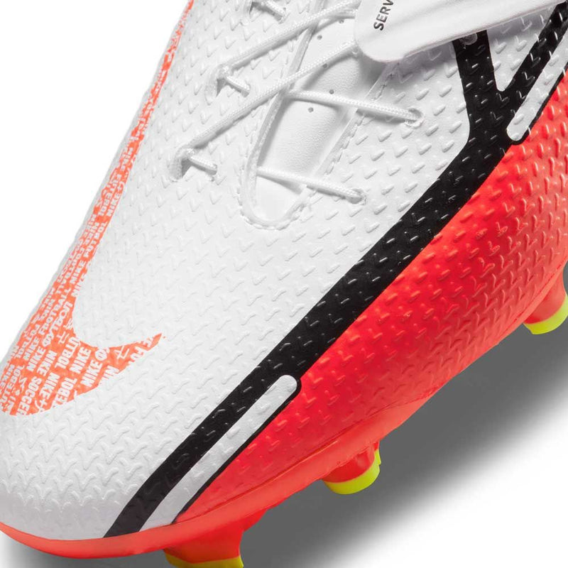 Nike Phantom GT2 Academy Flyease FG Firm Ground Football Boots White/Volt/Bright Crimson