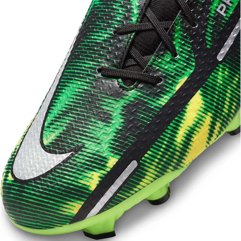 Nike Phantom GT2 Academy DF Shockwave FG Firm Ground Football Boots Black/Platinum/Green